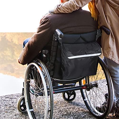 Инвалидска количка Ранец, Виси На инвалидска Количка Перниче за Пешаци Скутери за Возрасни Деца(Црна)