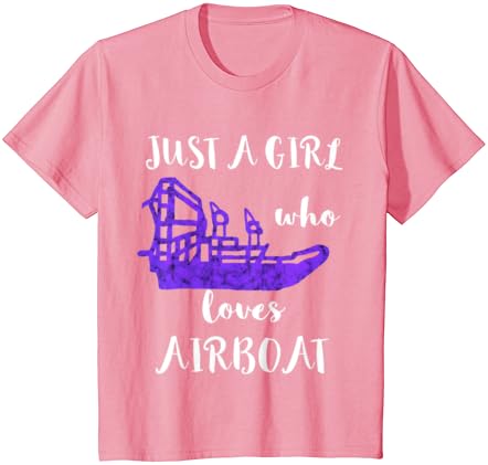 Само Девојка, Кој Сака Airboat Fanboat Watercraft T-Shirt