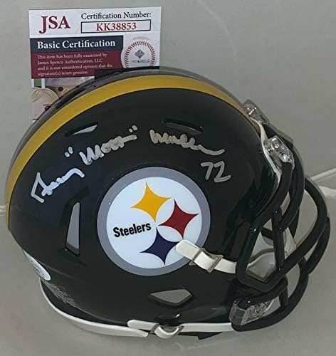 Гери Mullins потпишан Питсбург Steelers Брзина мини шлем autographed Месечината JSA - Autographed МАК Мини Шлемови