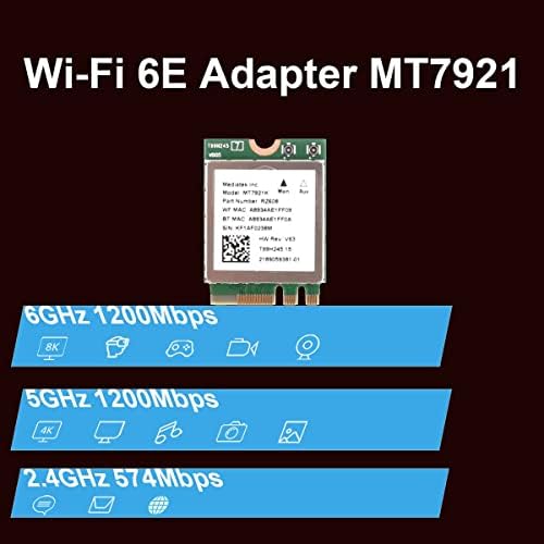WiFi 6 AX3000 PCIE WiFi Картичка Пакет WiFi 6E AX3000 М. 2 WiFi Картичка (MT7921)