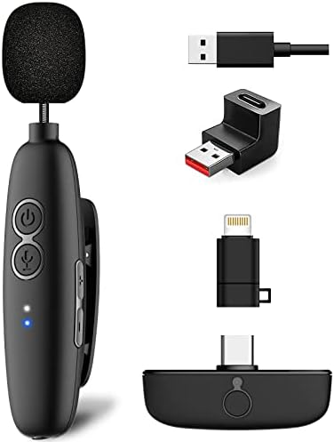GOMUVIN Таблета Tripod Застане и Безжични Lavalier Micphone со USB