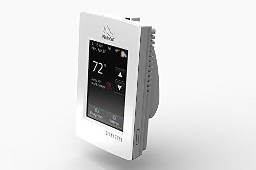 Nuheat ПОТПИС Програмабилни Dual-Напон Термостат со WiFi и екран осетлив на допир Интерфејс, Работи со ГНЕЗДО