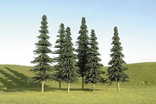 Бахман Индустрии Сцена Scapes Дрвја 4- 6 Spruce Дрвја Воз