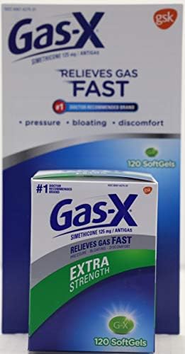Гас-X Дополнителна Сила Softgels 125 mg, 120Count