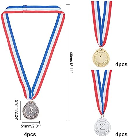 AHANDMAKER 12 Компјутери 3 Бои Спорт Медали, Злато Сребро Бронза Награда Олимписки Медали Стил Победник со Вратот Лента за Натпревари
