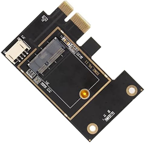 Qinyayoa Мрежен Адаптер Картичка, Безжична Pci Картичка NGFF М2 на PCIe Лесно да се Инсталира Висока Добивка Антена Стабилна Plug