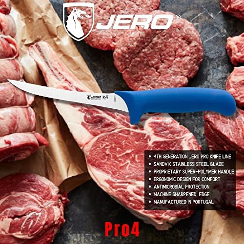 JERO Pro4 Серија 6 Инчен Криви Беспомошна Boning Нож - Професионални Boning Нож - Sandvik High-Carbon Нерѓосувачки Челик Сечилото