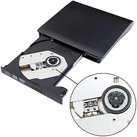 Надворешни CD DVD Диск, USB 3.0 Интерфејс Надворешни CD DVD Rewriter Режач Писател за Лаптоп, Десктоп КОМПЈУТЕР со Компатибилен со