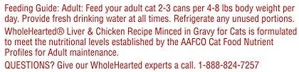 Petco Бренд - WholeHearted Сите Фази на Животот, Жито-Слободен Пилешко & црниот Дроб Рецепт Мелено во Сок Мокра Мачка Храна
