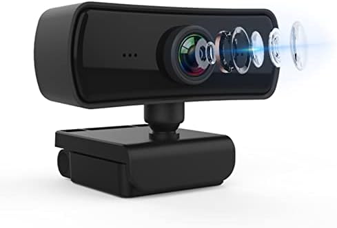 Веб-камера со Микрофон за Десктоп, 1080P HD USB Компјутер Камери со Двојна Стерео Микрофони & Приватност ги Покрива, Стриминг веб-Камера