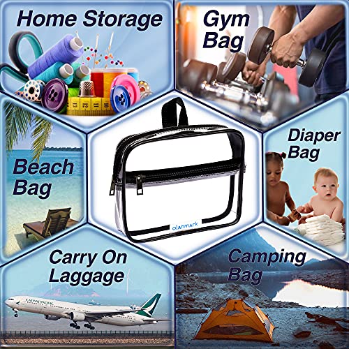 TSA Одобрени Toiletry Торба 3-1-1 Јасно Патување Козметички Торба со Рачка - Четвртиот Големина Торба со Патент - Носење на Багажот