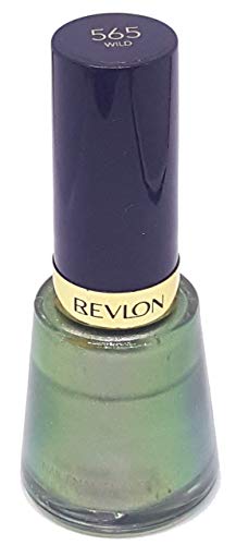 Revlon Помине Глеѓ, Чип Отпорни лак, Сјајни Сјај Заврши, во Сино/Зелено, 565 Диви, 0.5 oz