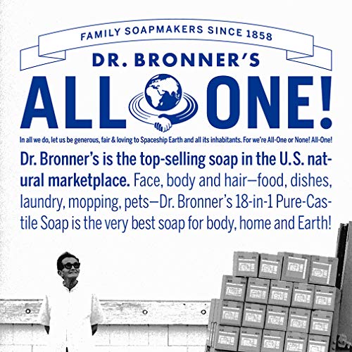 Проф. д-р Bronner е - Органски Шеќер Сапун (Чајно Дрво, 12 Унца) - Направени со Органско Масло, Шеќер и Shikakai во Прав, 4-во-1