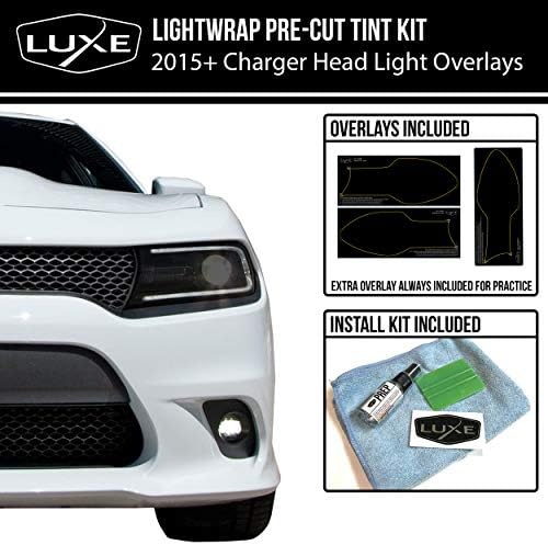 Luxe Авто Концепти 2015-20 Dodge Полначот Главата Светлина Багра Кит | Точната Намали Светлина Чад Винил Облоги за 15-'20 Dodge на