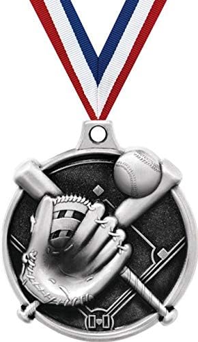 1.5 Бејзбол Медал - Сребрена Бејзбол Ракавица За Доделување Медали За Премиер