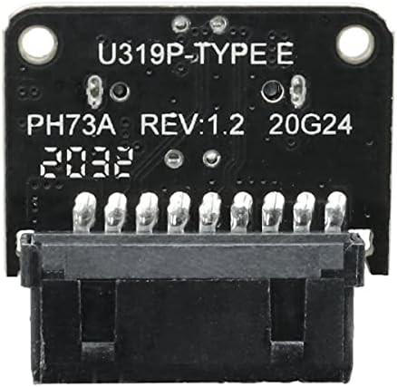 ZRM&E PH73A Плоча USB3.0 19Pin/20Pin да Type-E 90 степени Адаптер Фронт Тип C Приклучок во Порт Преден Панел Насловот Планината Адаптер