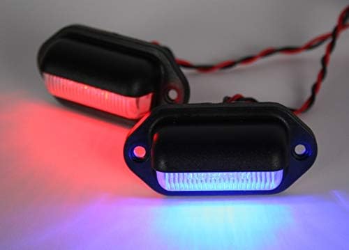 LED Погодност Учтивост LED Светло - Светли СИНИ внатрешна Led диоди - Водоотпорен, Компактен 12vdc Тела Камион, Авто, RV, Авиони