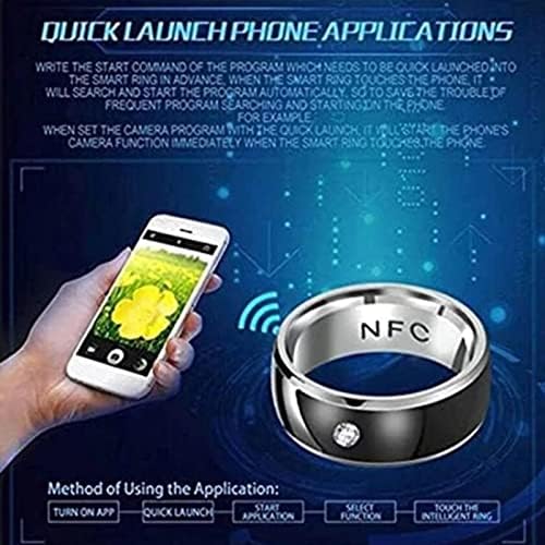 NFC Мулти-Функција Smart Прстени - Магија погоден за носене Уред, од не ' Рѓосувачки Челик Прстен Безжичните Радио Фрекфентна Комуникација