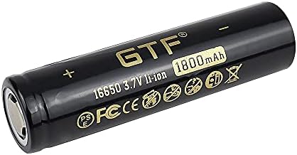 Акумулатори Gtf 1800Mah 3.7 V 16650 Литиум Јонска Батерија на Мцп 16650 Li-Ion Мобилен Baterias за Led Светилка Дигитален Уред. 3.7