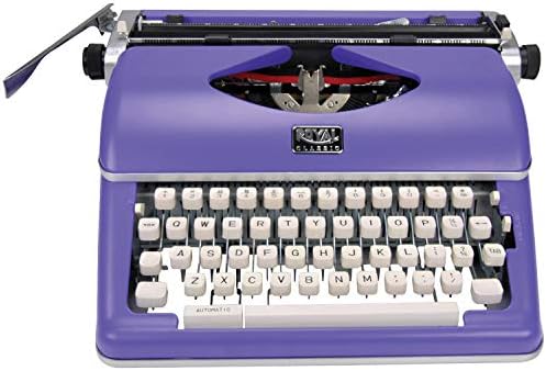 Кралската 79119q Класичен Прирачник Typewriter (виолетова)