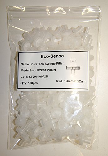 Еко-sensa MCE 13mm 0.22 um Шприц Филтер w/PP домување - 100 компјутери