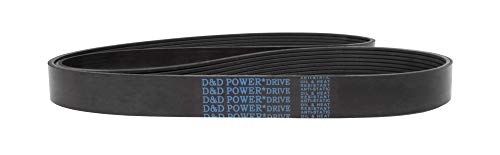 D&D PowerDrive 10028387 GMC General Motors Корп Замена Појас, К Појас пресек, 25.25 Должина, Гума