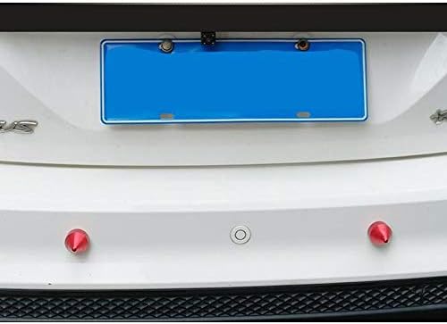 1 Пар Автомобил Предниот или Задниот Браник Guard Шила Чувари Заштитник Компатибилен со Mercedze Бенц Smart Fortwo(Црвено)