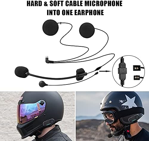 FreedConn Т-COMVB Мотоцикл Шлем Bluetooth Спогодба Interphone Слушалки слушалките за Полнење за 2 или 3 велосипедисти /MP3 плеер/GPS/FM