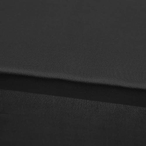 LANTRO ЈС - 145x320cm Tablecloth Правоаголник Табела Покрие Дамка Отпорни Крпа за Свадба Банкет Партија Декорација (Црна)