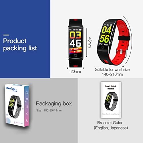 Niaviben Водоотпорен Спортски Smart Watch Мултифункционален Pedometer Здравје и Фитнес Smartwatch Екран во Боја Smart Хривнија Информации