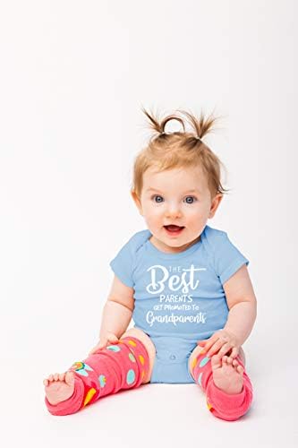 Funnwear Најдобрите Родители Се Промовирани да баби и Дедовци Симпатична Бременост, Бебе Соопштение Бебе Bodysuit