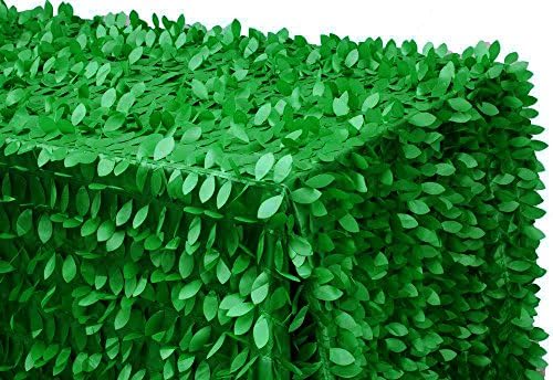 ДОДАЈ&БРОД Лист Petal Тафт Tablecloth 90 x156 Инчи Правоаголна Зелена