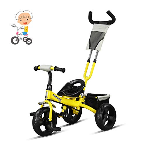 Децата количка две бои со користење на притисни бебе на велосипед за Деца tricycle лесни момчиња и девојки јава играчка tricycle