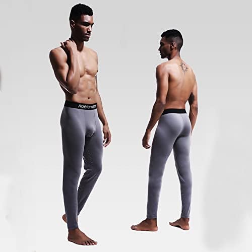 BEUU Компресија Leggings за Mens, Одделени Торбичка Еластичен Хулахопки Панталони Атлетски Спортски Baselayer долна облека Bottoms