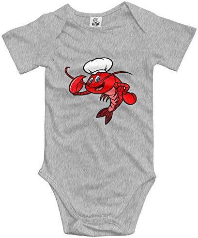 Crawfish Готвач Симпатична Дете Bodysuit Лето Кратко Sleeve Romper за Бебе Момче Девојче