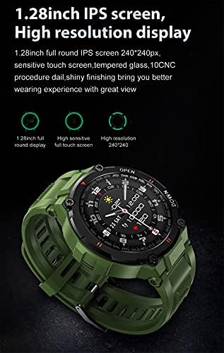 Smart Watch за Мажите, Водоотпорен Паметни Часовници, Спортски Дигитален часовник Bluetooth Фитнес Тракер со Крвниот Притисок и отчукувањата