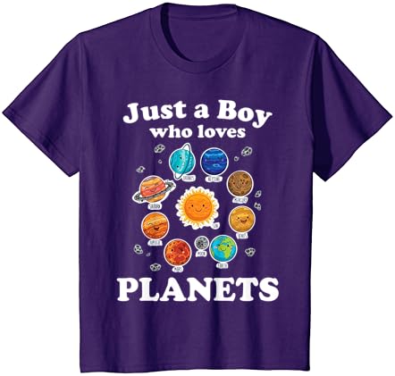 Само Момче Кое Сака Планети & Сончевиот Систем Простор Наука T-Shirt