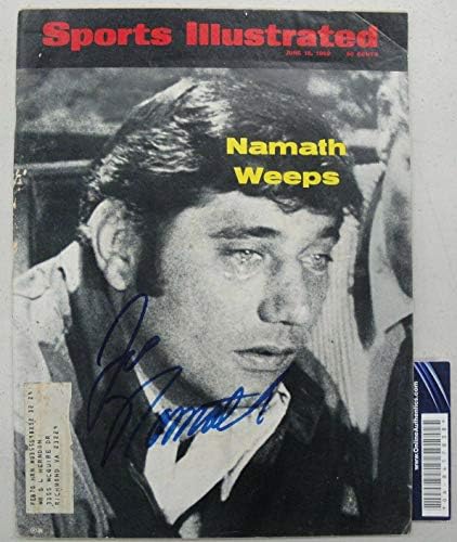 Joe Namath Потпишан Autographed Спортски Илустрирано Списание јули 1969 ОА 8417838 - Autographed МАК Списанија