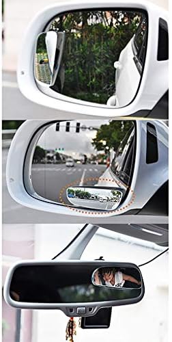 HWHCZ Слепа точка Огледала Паркинг помош Огледало,Компатибилен со Слепа точка Огледала Suzuki SX4,360°на Ротација Елиминирање на
