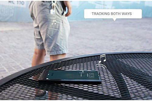 iPick Слика Компатибилен со Dodge Стрела Црна Мобилен Телефон Bluetooth Smart Tracker Локатор на Копчето Синџир за Автомобил Клуч,