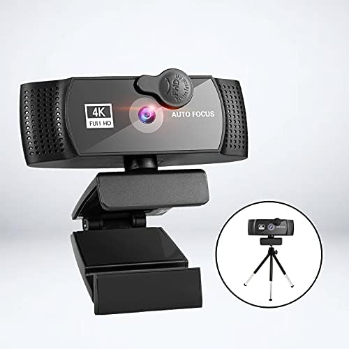 Kesoto веб Камера 1080p w/Tripod за Заштита на Приватноста на USB Стриминг веб Камера за Игри Онлајн Стриминг Учење Авто-Фокус КОМПЈУТЕР,