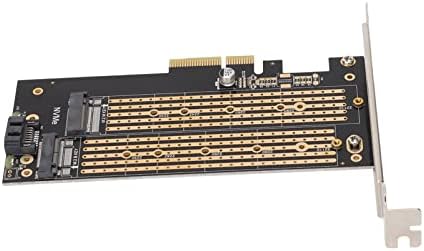 Hozee Читач за Мемориска Картичка, Dual М. 2 SSD да PCIE 4X PCIE Адаптер за Лесна Инсталација за Лаптоп за Компјутер