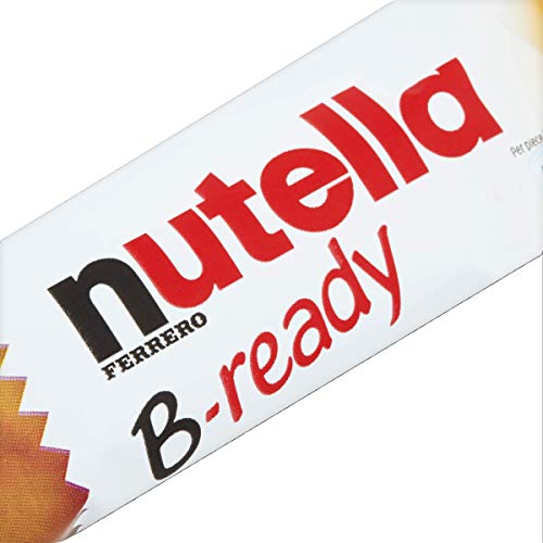 Nutella Б-Подготвени Бисквити, Хрупкави Обланда Школка Исполнет со Лешник Какао се Шири, 22g (Пакување од 36)