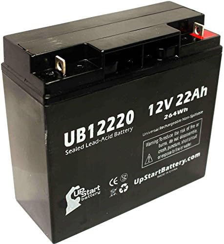 5 Pack Замена за UB12220 Универзална Запечатени оловни Замена на Батеријата (12V, 22Ah, 22000mAh, T4 Терминал, AGM, SLA)