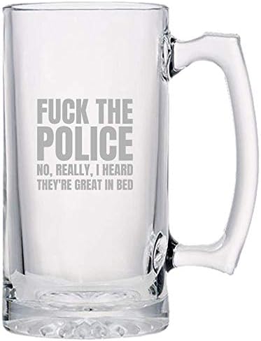 Смешни Полициски Службеник Подарок - Смешно Полицаец Кригла Пиво - Полицаец Присутни - Слушнав Тие се Одлични Во Кревет