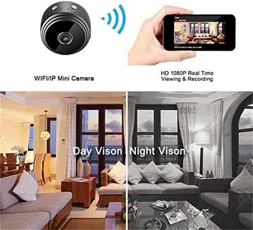 Мини Камера 1080P Камера - Преносни Мали HD Nanny Камери со Ноќ Визија & Motion Detection & Moblie Remot, Внатрешна Безбедност Камера