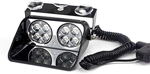 BININBOX Итни Светла 24W 8 LED Strobe Дек Цртичка Трепка Предупредување Светлина Осветлување Светилка за во Автомобил Ван Камион