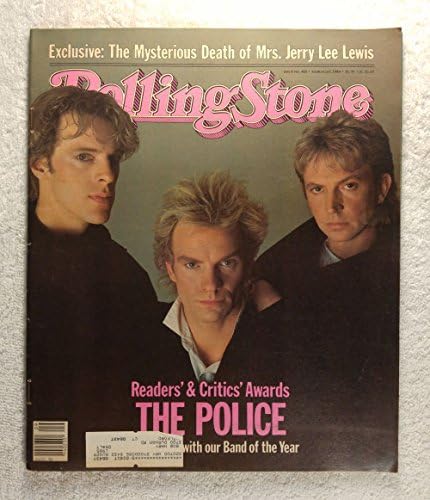 Стинг, Енди Лета & Стјуарт Copeland - Полицијата - Ролинг Стоун Магазин - 416 - 1 Март, 1984 - Мистериозната Смрт на Г-ѓа Џери Ли