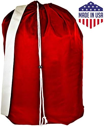 Најлон Торба за Перење на Мали Големина со Сигурна Рака Направени во САД (Црвено)
