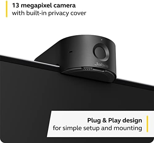Jabra PanaCast 20 4K Видео Конференции Камера - Флексибилни Plug & Play Лични Видео Решение веб-Камера со ПИ-Напојува 4K Ултра-HD,